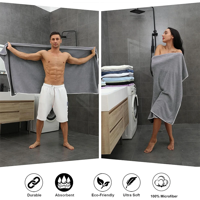 Oversize Microfiber Bath Towel 35 x 70 Bath Towels for Shower Pool Beach Super Absorbent Soft Quick Dry Large Size microfiber towel bath towel