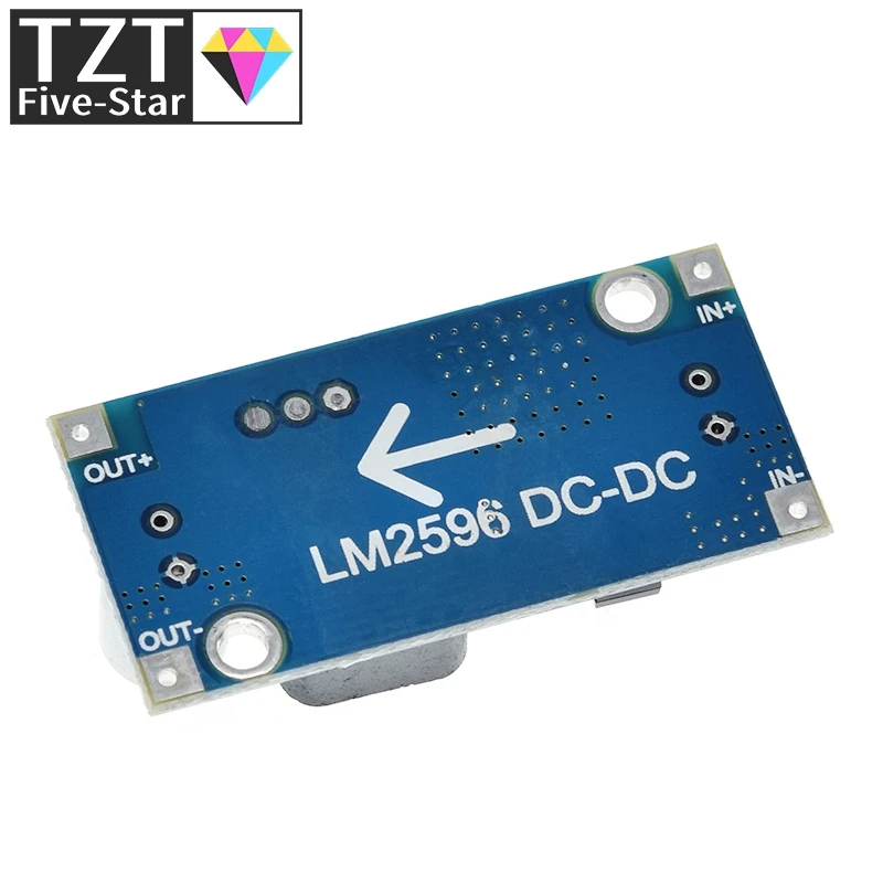 TZT LM2596 DC-DC Step-down Power Supply Module 3A Adjustable Step-down Module LM2596S Voltage Regulator 24V 12V 5V 3V