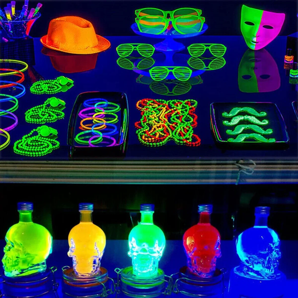 LED UV Ultraviolet Strip Tube Light Bar 48 Leds Party Lamp Blacklight USB Portable Party Lamp Glow in the Dark 385-400nm Light