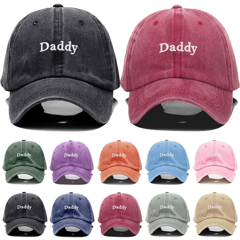 Cotton Baseball Cap For Men Daddy Embroidery Dad Hat