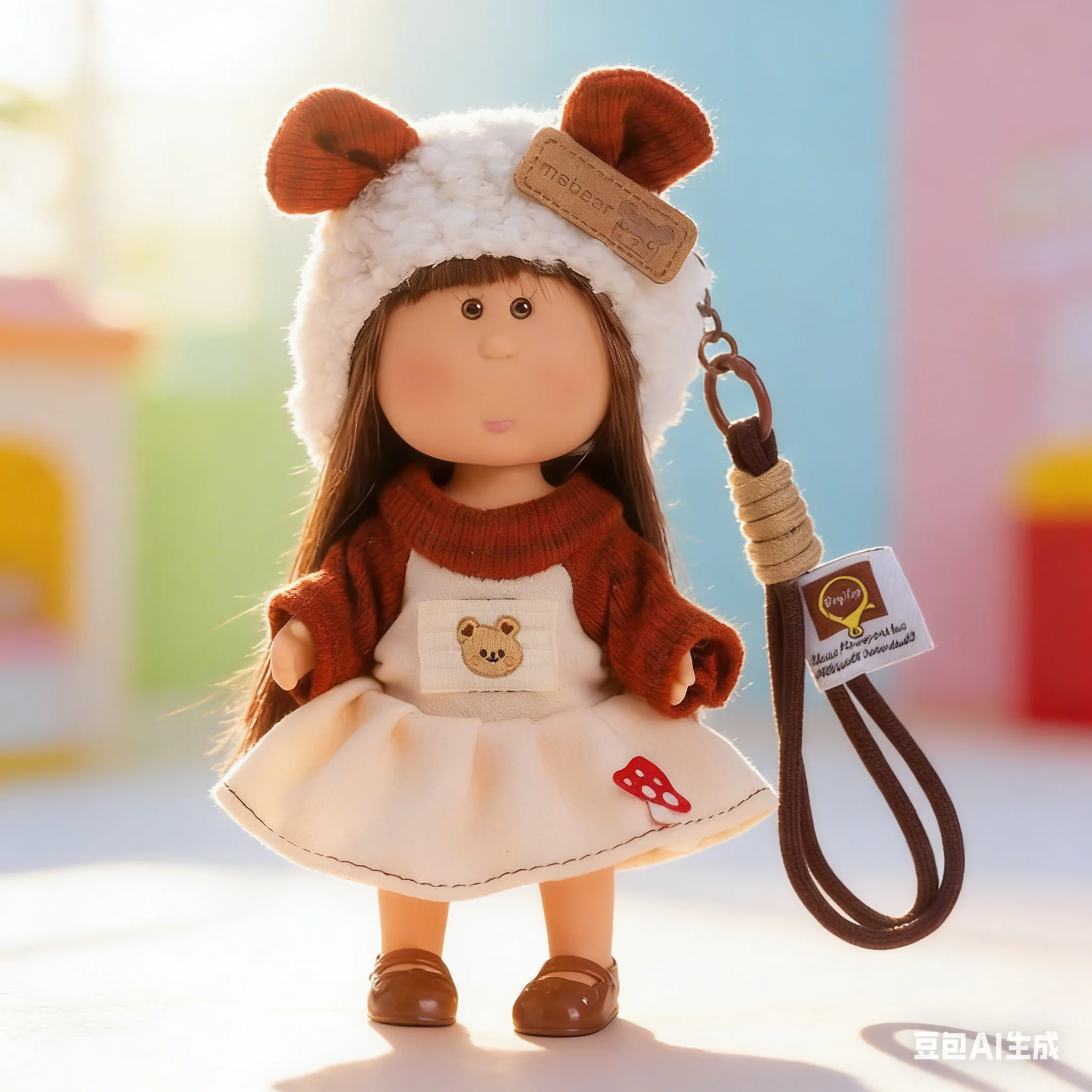 14cm 미니 감자 인형 미아 피규어 의류 세트 액세서리, 키체인 펜던트 장식 귀여운 드레스 인형 컬렉션 장난감 선물