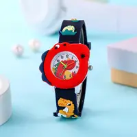 Popular Children's New Cute Cartoon Dinosaur Pattern Boys and Girls Quartz Watch 2