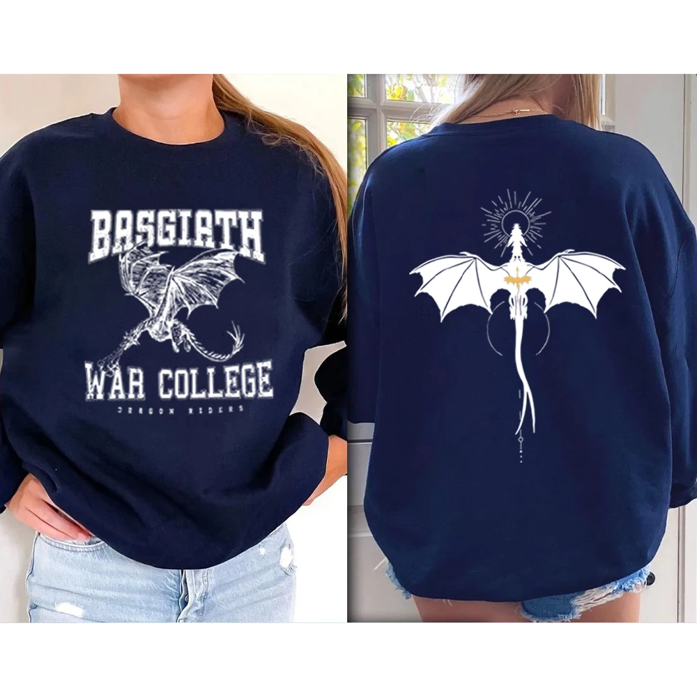 Bassiath War College 남녀공용 양면 크루넥 맨투맨 네번째 윙 셔츠, 바이올렛 소렌게일 북시 후드 스웻셔츠