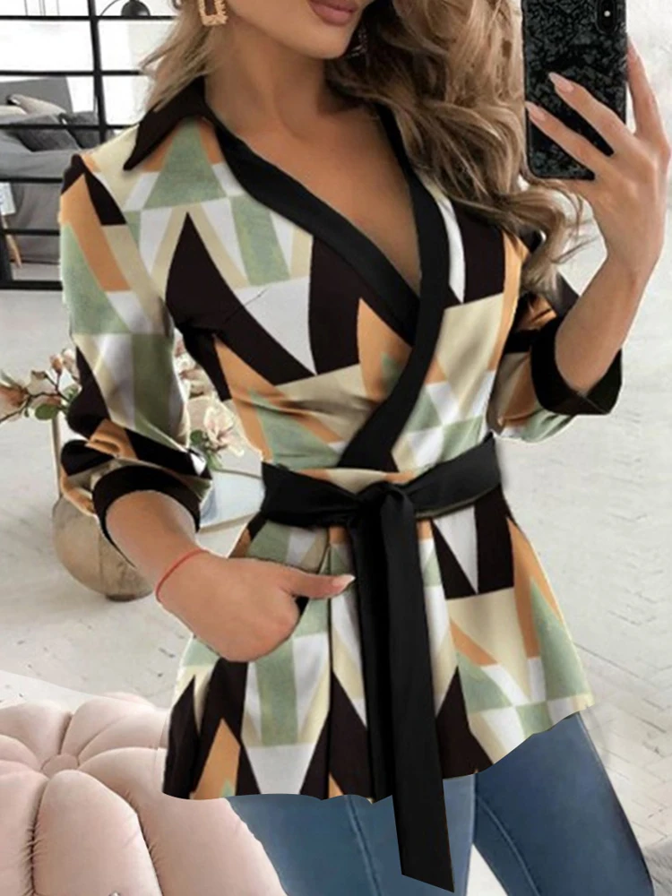 Women Floral Print Loose Blouse Top Summer