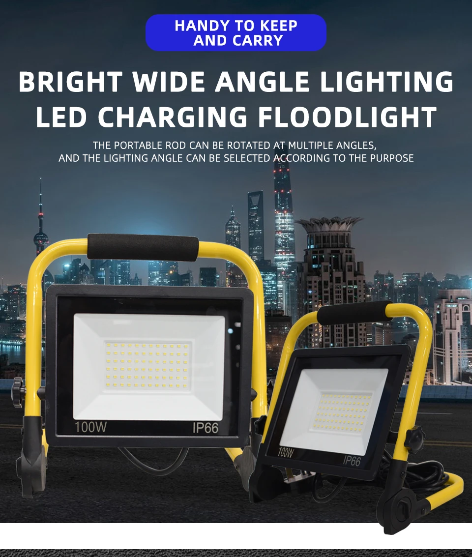 Portable Work Light with 10FT Cord LED Floodlight Sb81dc145dbd047f1968b6bd145b855daF