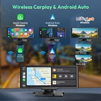 4K 10,26" Écran Tactile Caméra de Tableau de Bord Voiture Apple CarPlay Android Auto Sans Fil Double Objectif Enregistreur Vidéo Dash Cam DVR Pour ISO Android 2