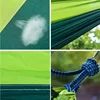 Double Portable Hammock for Camping Lightweight Nylon Parachute Hammock for Backpacking Travel Beach Backyard Patio Hiking 5