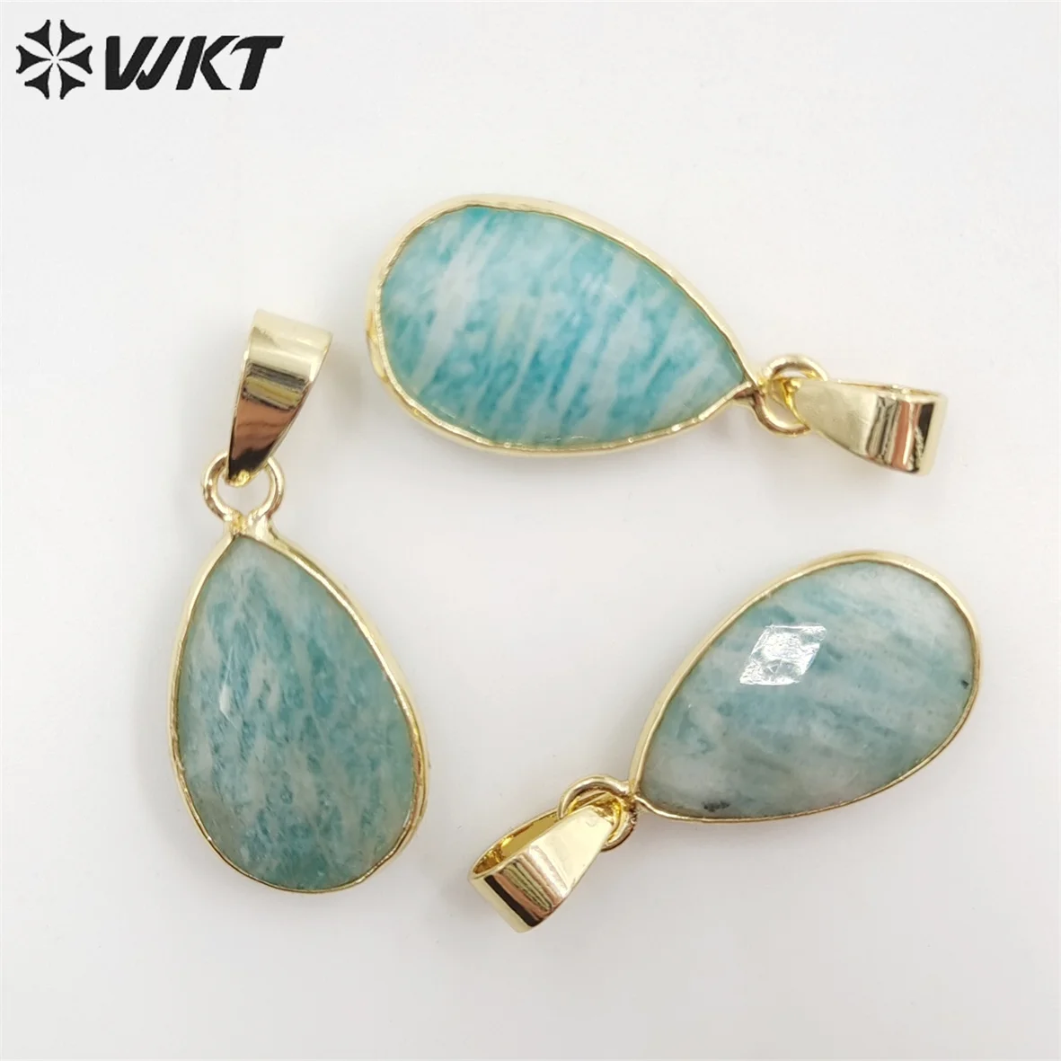 WT-P1891 WKT 2022 매력적인 아프리카 터키석 & labradorite & 천연 장미 석영 & 자수정 뜨거운 스타일 펜던트
