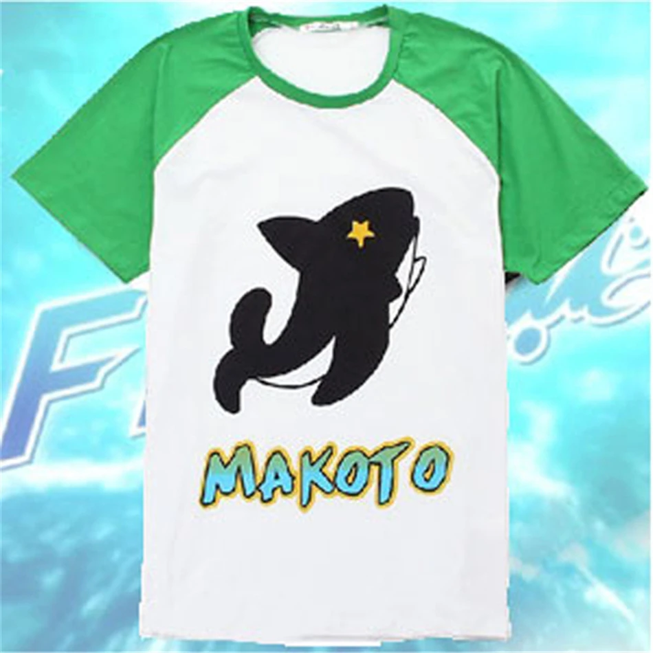 Free! - Iwatobi Swim Club Cosplay Costume Tachibana Makoto Nanase Haruka  Men Boys Cotton T-shirt Summer T Shirt Tee Short sleeve - AliExpress, image size:950x950