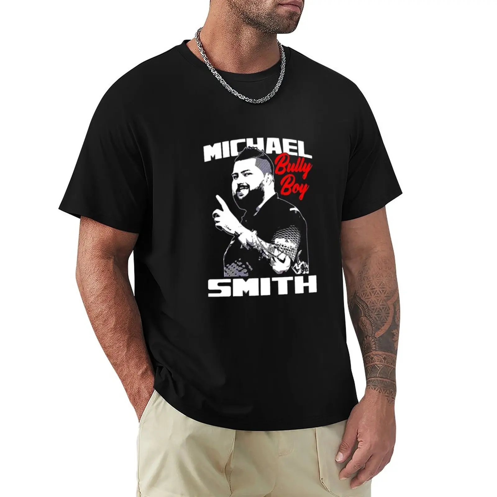 

Michael Smith Darts Player T-Shirt oversizeds anime mens workout shirts