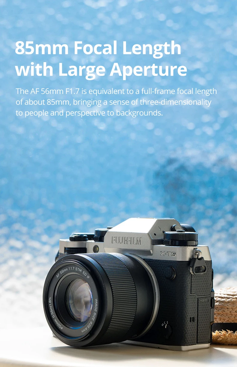56mm f1.7 Fuji X Lens Nikon Z Mount Lens Auto Focus Portrait APS-C Lens For Fuji