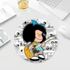 Mafalda Small Round Office Student Gaming Thickened Writing Pad Non-slip Cushion Mouse Pad Padmouse Desk Play Mats 2