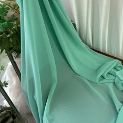 Luxurious Olive Avocado Green Chiffon Fabric - 1000x150cm (Soft Mint)