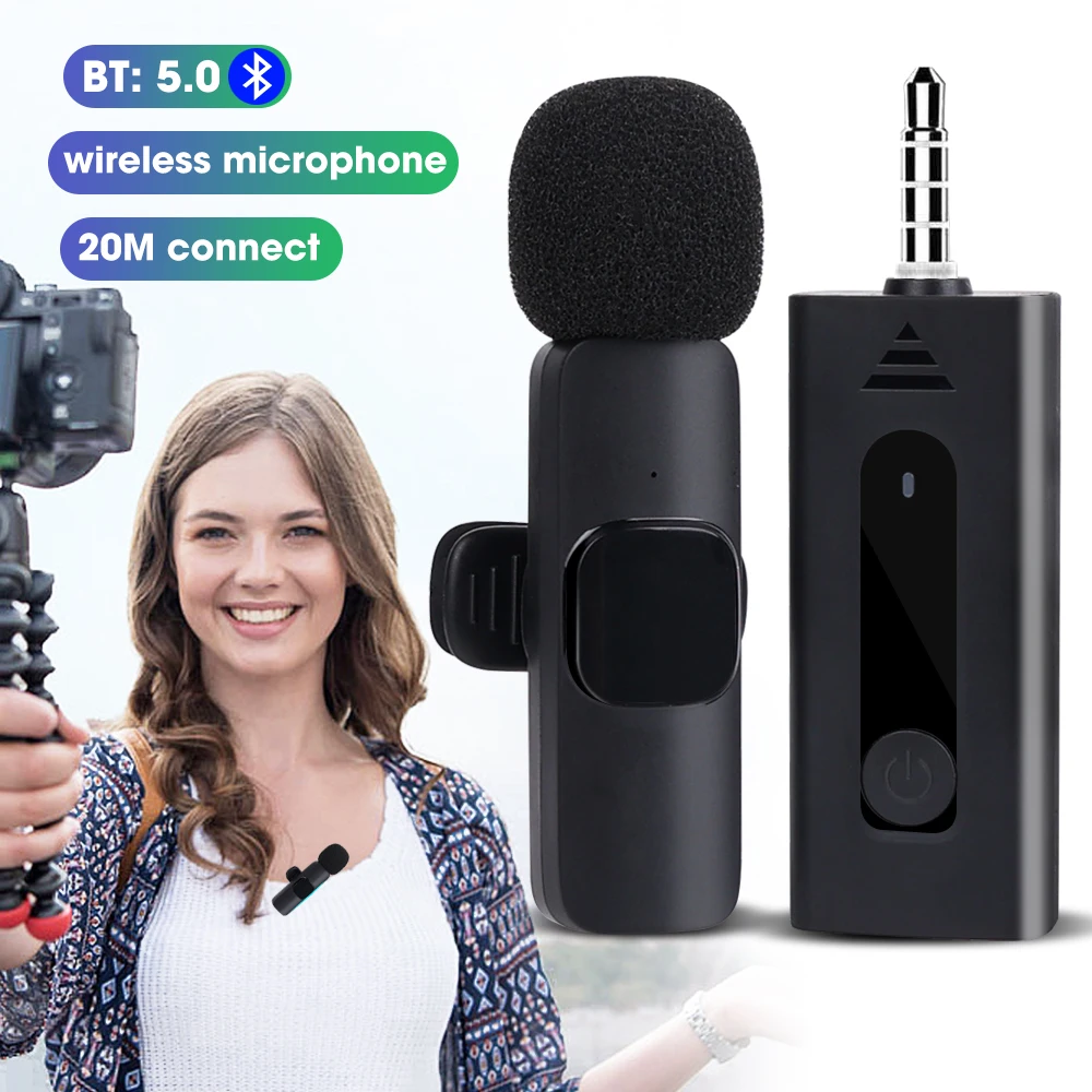 Microphone K35 Pro Lavalier Sans Fil 5.0-1