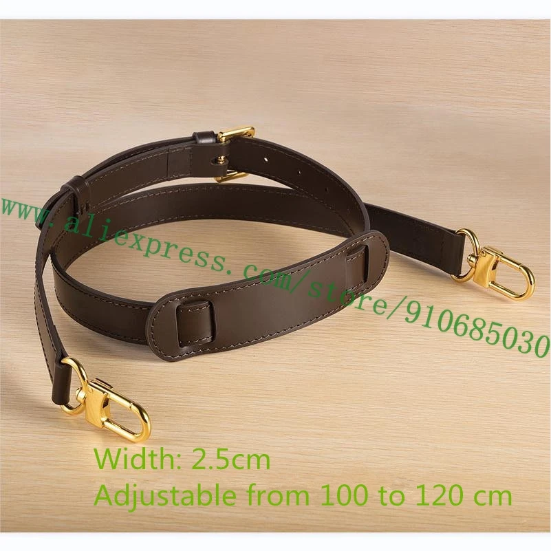 Genuine Leather Replacement Belt Luxury Adjustable Shoulder Strap Crossbody  Strap Handbags Bag Travel Accessories 98~118cm