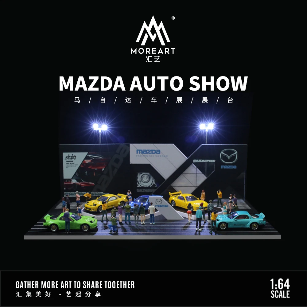 

MoreArt 1/64 Mazda Auto Show booth light version of the scene