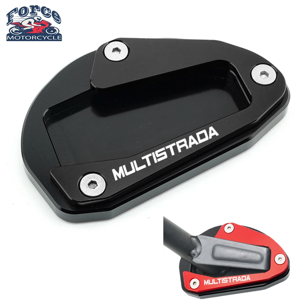 

For Ducati Multistrada V4 S Sport 1A 2020 2021 Motorcycle Side Stand Foot Enlarger Plate Pad Kickstand Support Pad Shell Cover