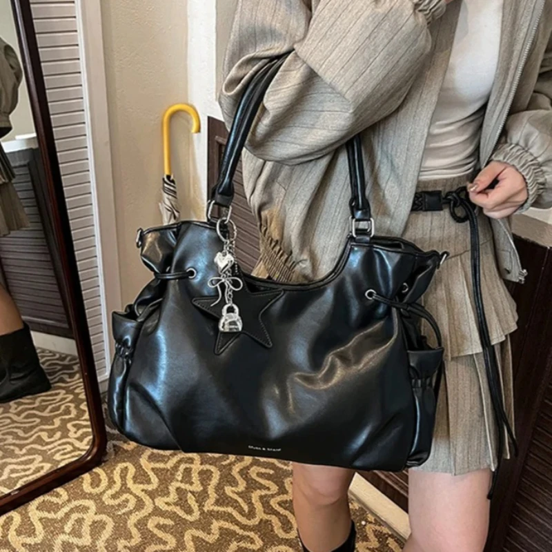 Elegant Retro Tote Bag - Luxury Large-Capacity Shoulder & Crossbody Women's Handbag