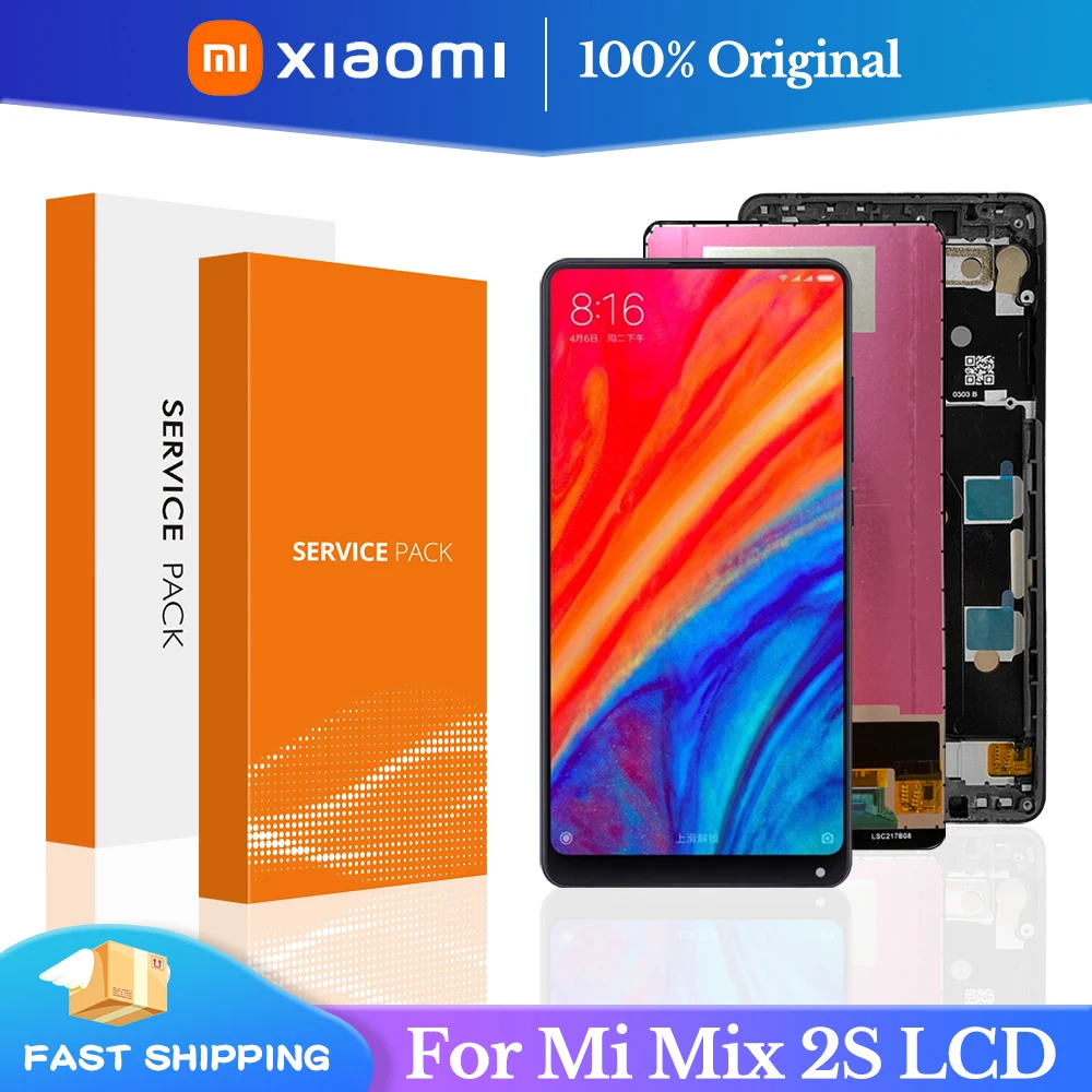 

ЖК-дисплей 5,99 "для Xiaomi Mi Mix 2S, сенсорный экран 10 дюймов, панель для XiaoMI Mix2S, дигитайзер в сборе, запасные части, лучший вариант