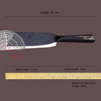 Veteran artistes forge multi-functional all Tang one heavy duty firewood knife outdoor logging knife home garden knife 2