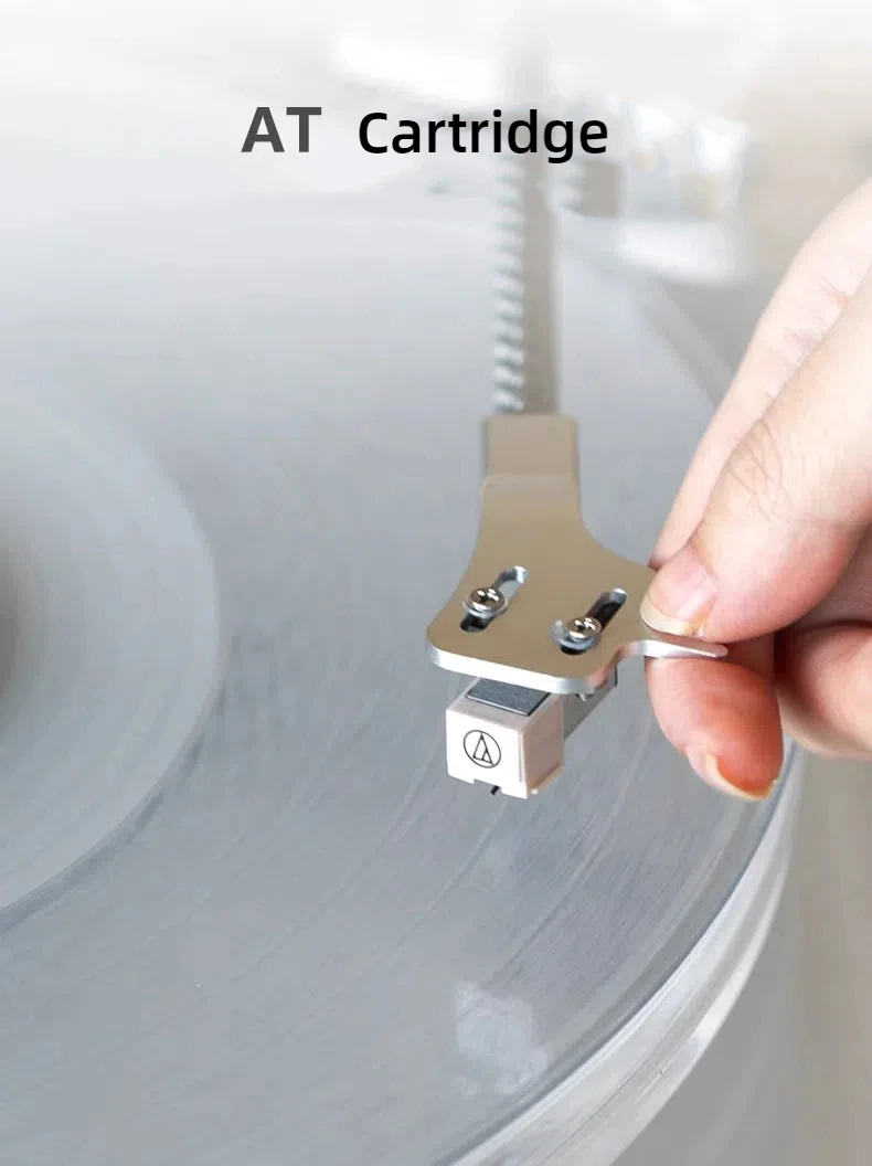 New Arrival Acrylic clear Body at Moving Cartridge Adjustable Pressure Tonearm S