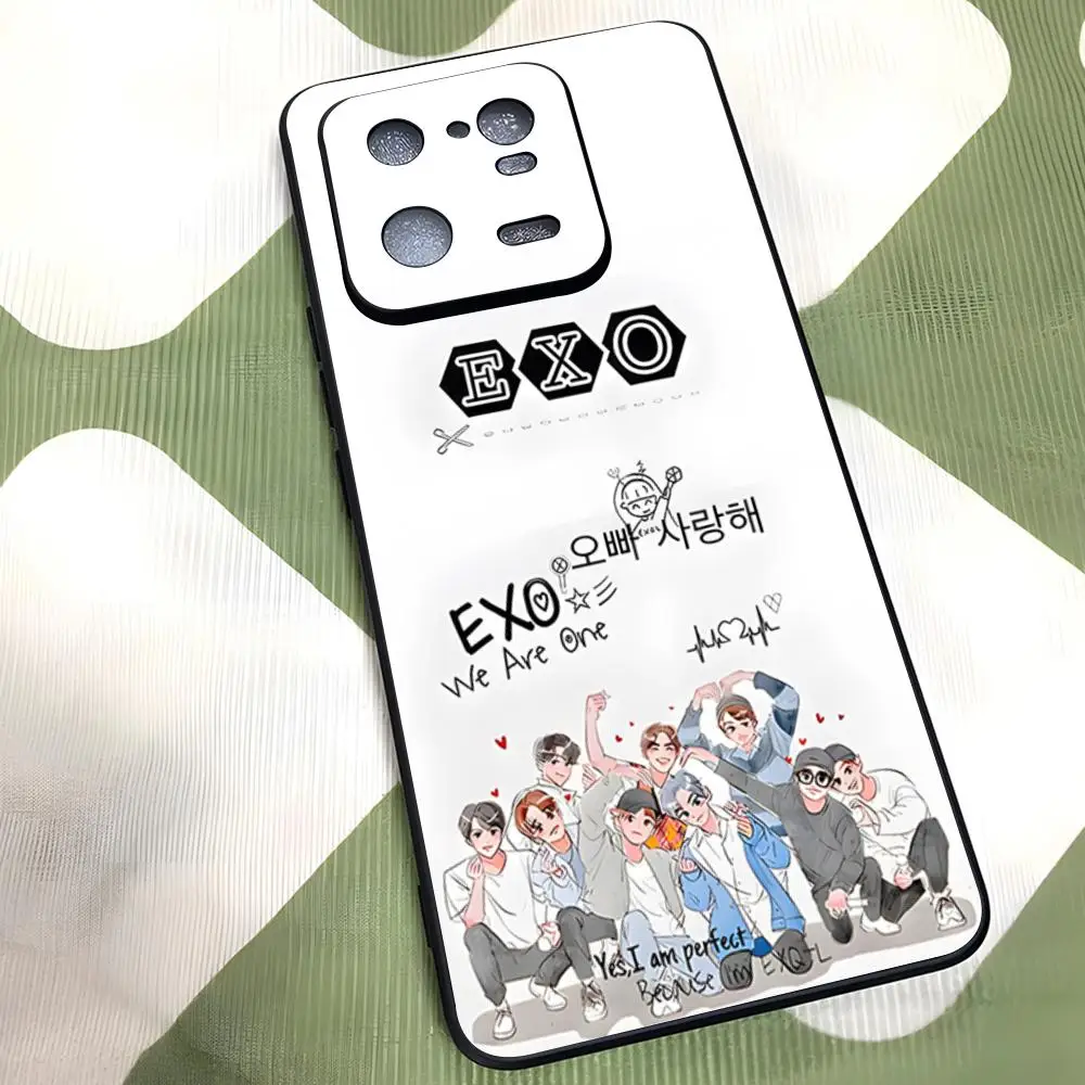 Kpop EXO Silicone Phone Case Stylish Cover
