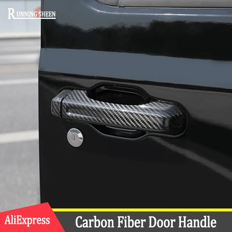 

For Jeep Wrangler 18-22 JT/4XE Real Carbon Fiber Door Handle High-quality Modified Door Handle Decorative Accessories