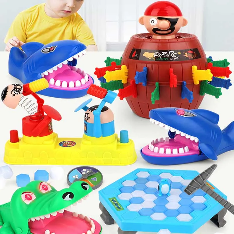 

Crocodile Biting Finger Toy Dinosaur Extracting Teeth Parent Child Game Children's Trick Shark Stress Toy Stress Reliever Toys