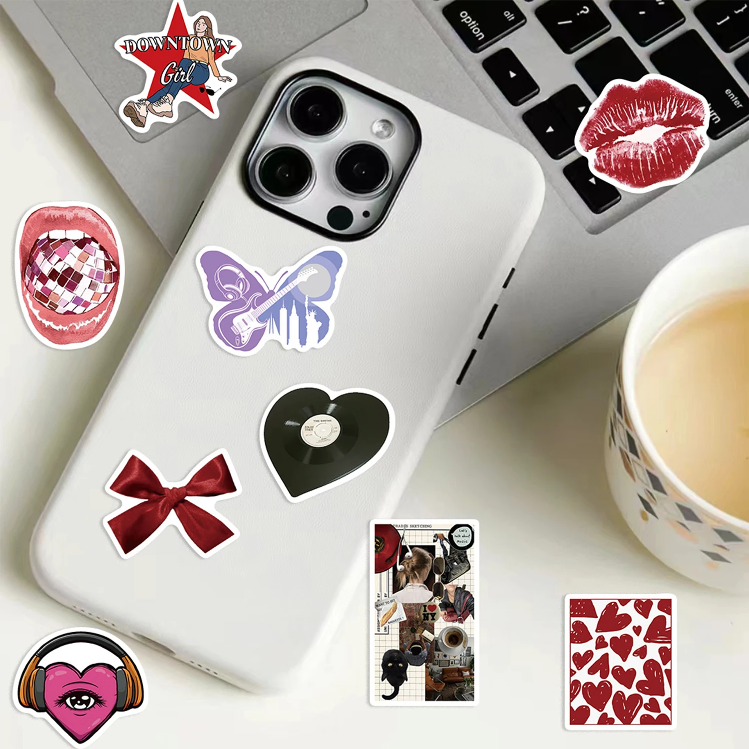 50pcs Downtown Girls Aesthetic Y2K Graffiti Stickers DIY Phone Guitar Laptop Notebook Suitcase Cup Waterproof Sticker Kids Toys 6