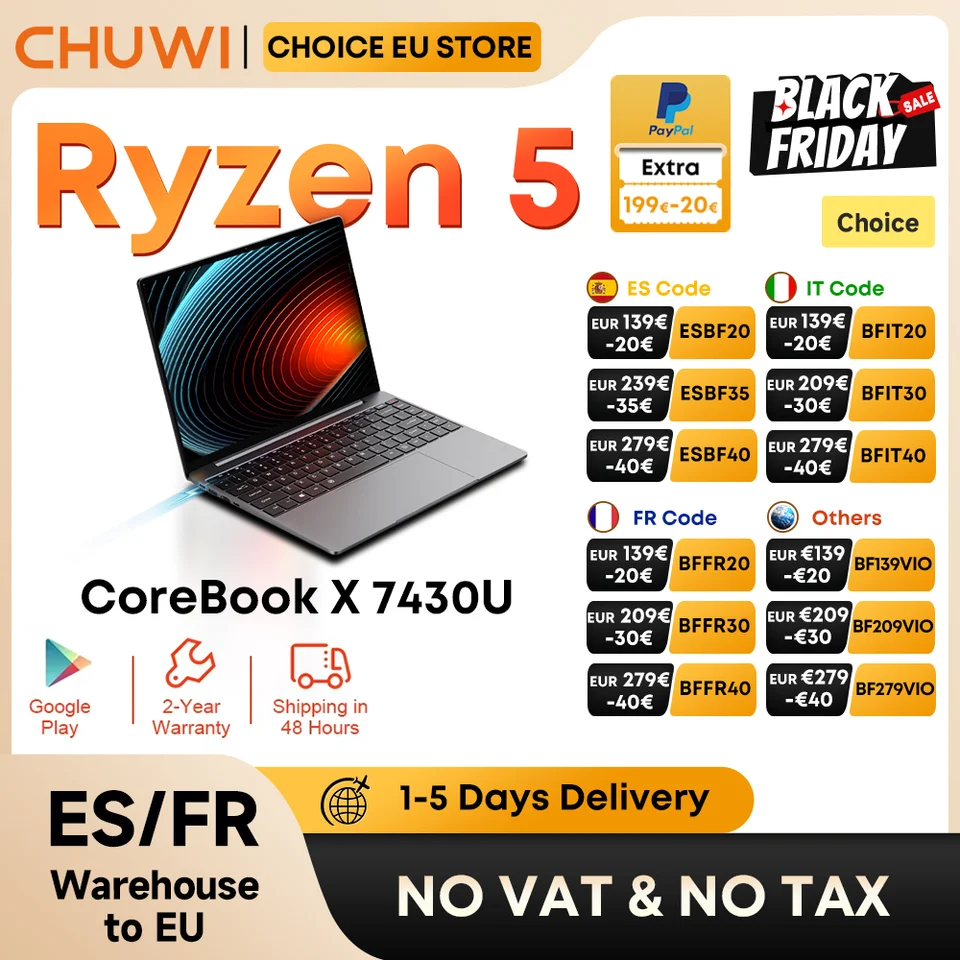 Windowsノート本体 CHUWI Corebook X R5 7430U CoreBook X 7430U – CHUWI Global Store