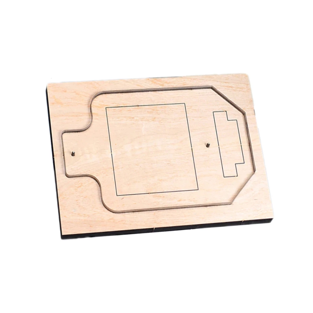 1개 17X8cm 안경 가방 나무 가죽 절단 몰드 DIY 수공예 제작 대부분의 기계에 적합