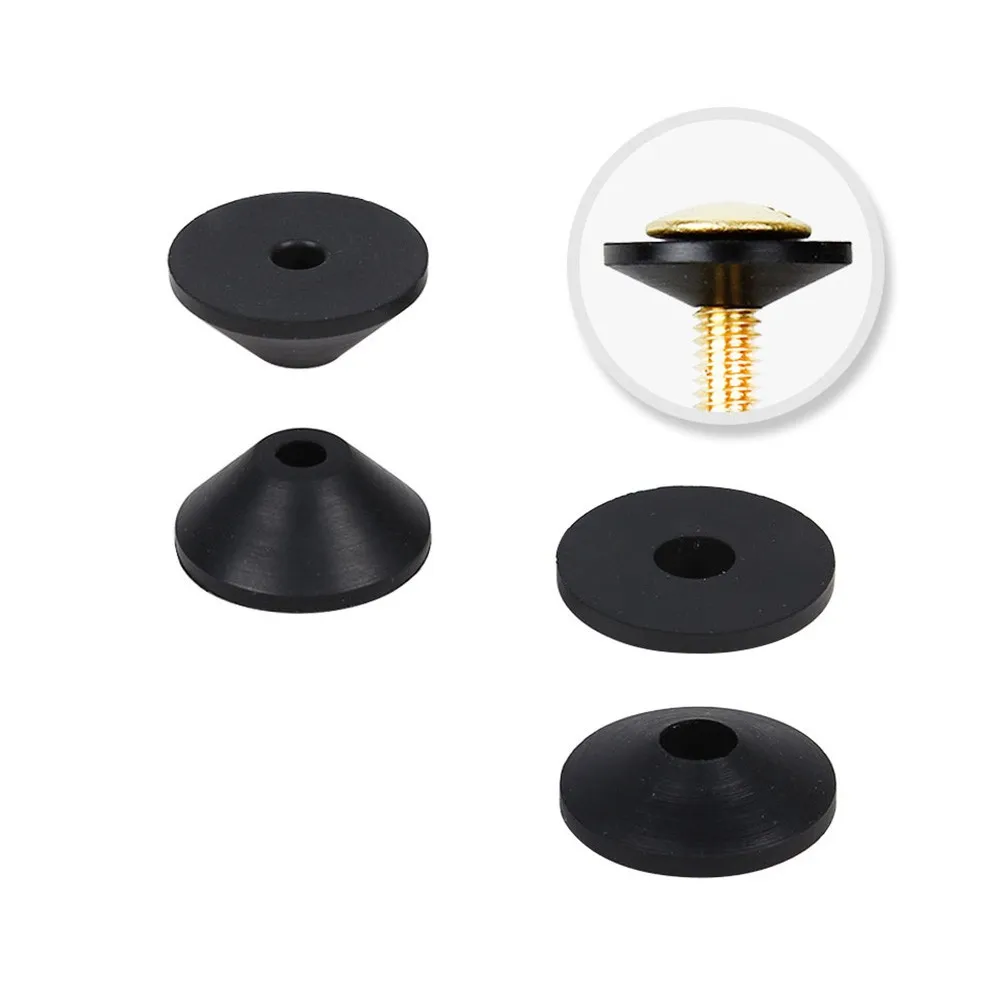 10pcs 6mm 8mm Non Slip Rubber Fittings To Fix Loose Toilet Seats Black Water Tank Screw Sealing Ring M6 M8 Conical Type Gasket