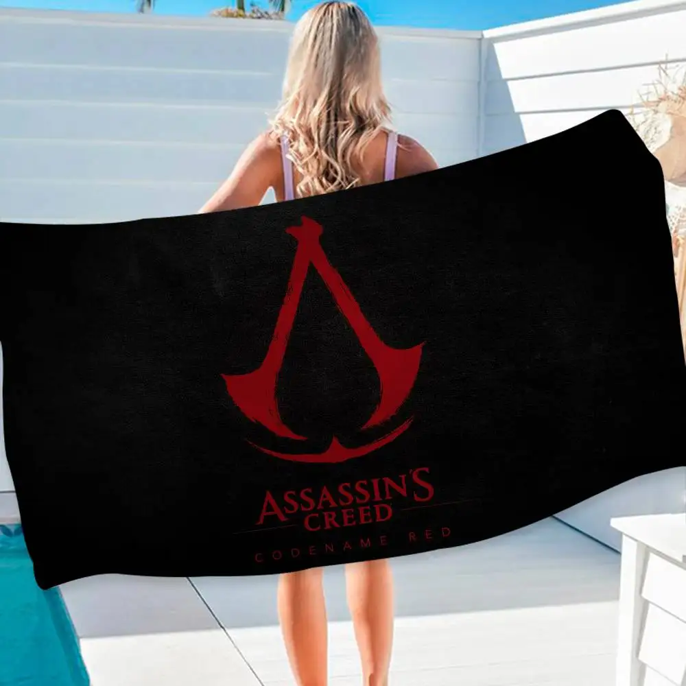 Assassin s Creed Microfiber Beach Towel Absorbent Quick dry Soft Yoga Swimming Resort Mountain Climbing Towel