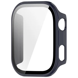 Enhanced PC Case with 2 - in - 1 Tempered Glass Screen Protector and Anti - scratch Shell - Redmi Watch 6 (Midnight blue)