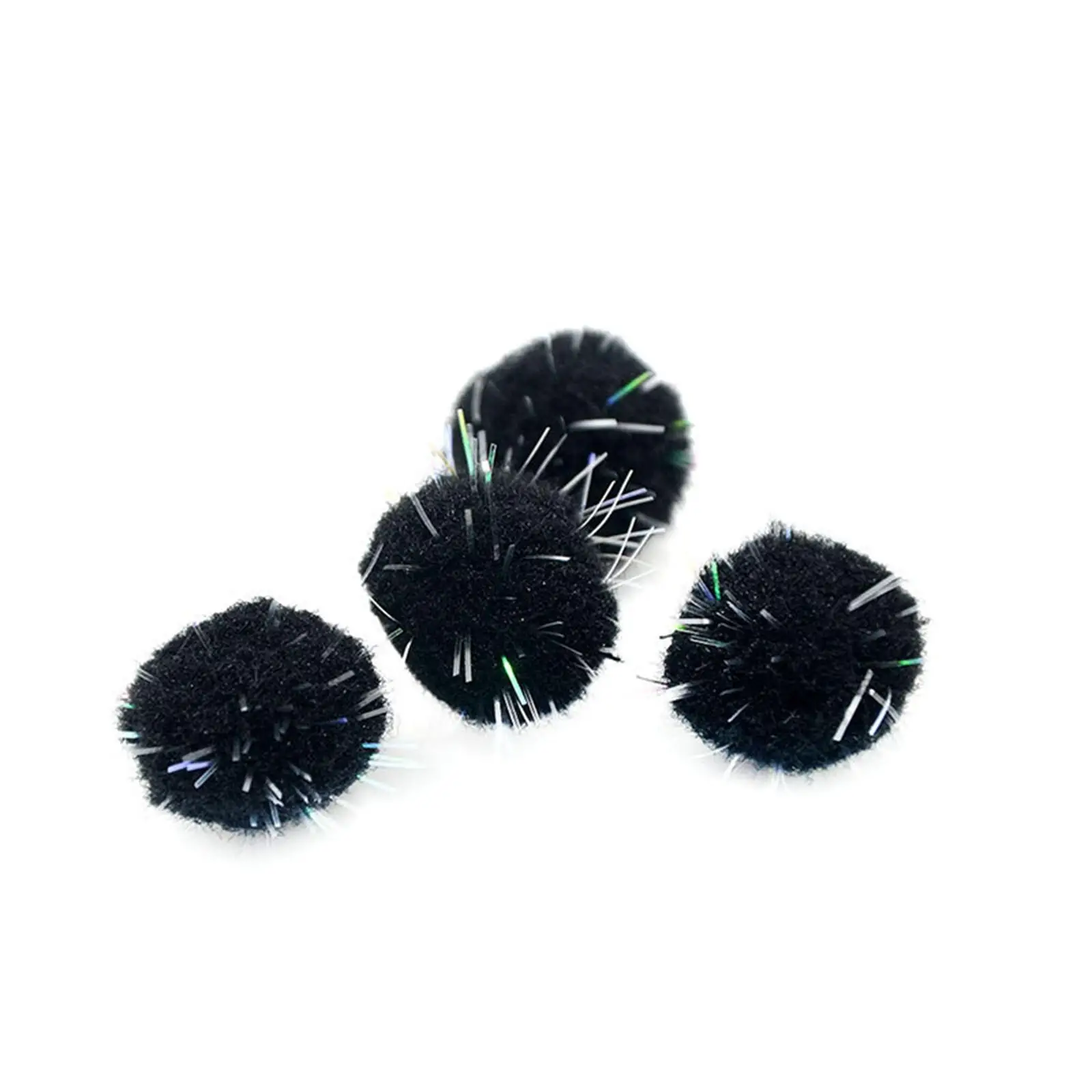 100x Multicolor pompoms Charms kids children toy Assorted Balls for Jewelry Making Arts Crafting