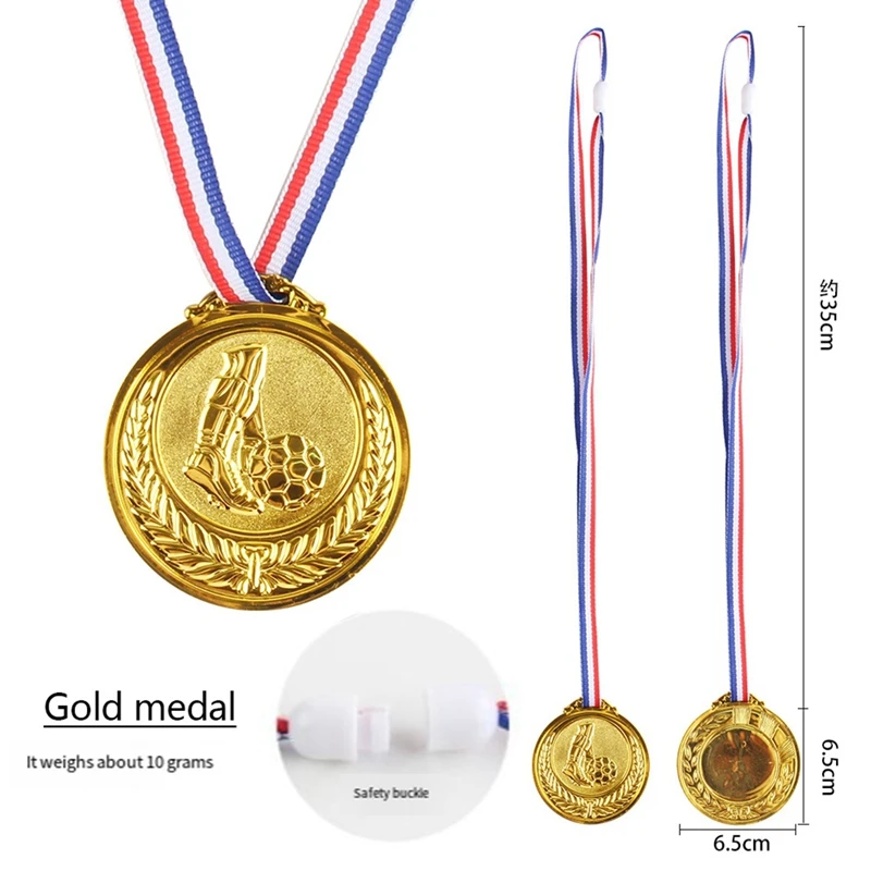 LICG-3 Medals, Gold, Silver, Bronze, Winners Medal With Ribbon 1St 2Nd 3Rd Children Metal Medal, Style Winners Medal
