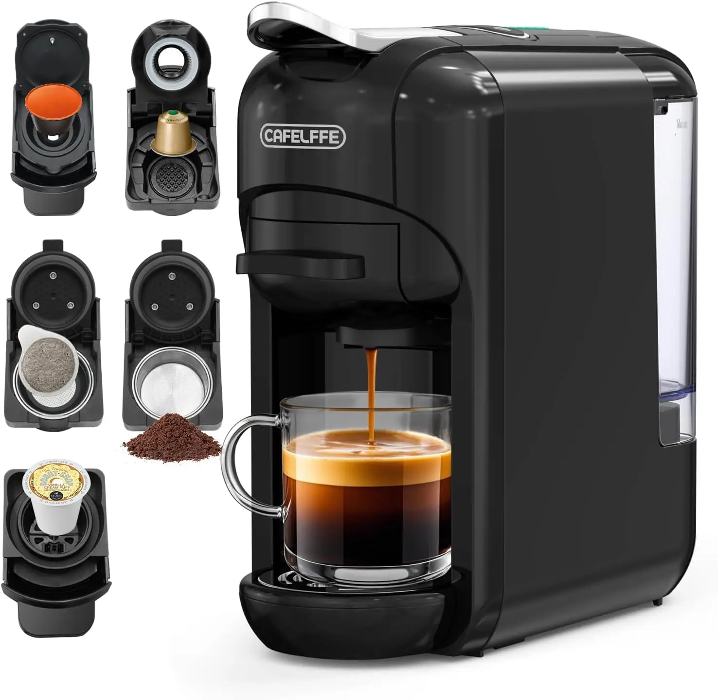 ماكينة قهوة كبسولات CAFELFFE 5 في 1 بضغط 19 بار