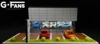 1:64 G Fans Car Dioramas Parking Lot Led Lights Vehicle Display Collection Display Usb Connector Car Store Models 6