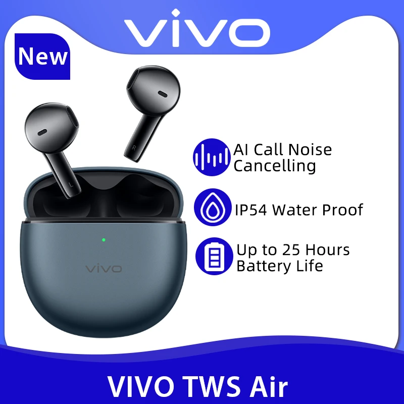 Vivo TWS Air TWS Earphone Bluetooth Dual Mic AI Noise Cancelling