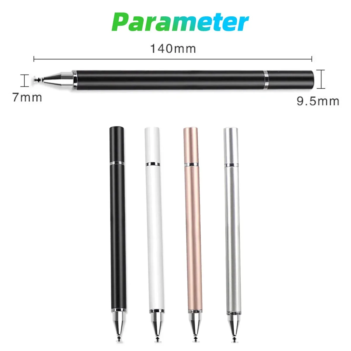 Universal 2 In 1 Stylus Pen For iOS Android Touch Pen Drawing Capacitive Pencil For iPad Samsung Xiaomi Tablet Smart phone