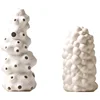 Creative Wind Tunnel Ceramics Vases Artificial Flowers Flower Arrangement Desk Decoration White Coral Porcelain Vase Home Decor 6