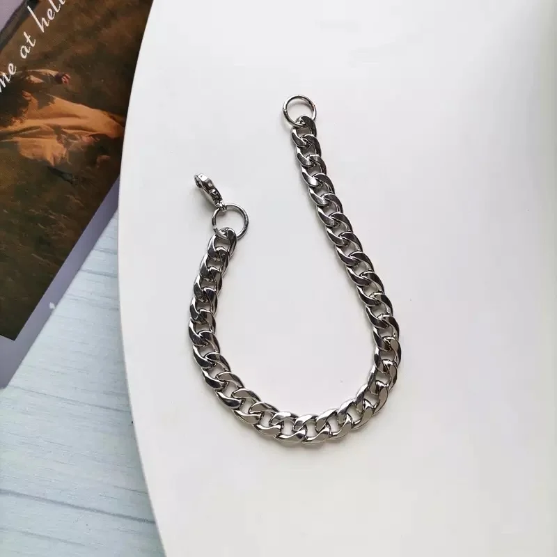 Men's Thick Stainless Steel Legitimate Surgical Silver Bracelet - 4