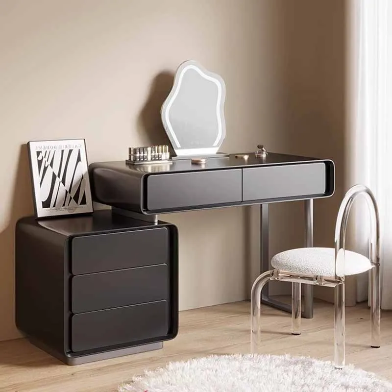 

Rustic Makeup Dressing Table Mirrors Women Bedroom Nordic Dressing Table Storage Cabinet Meuble De Chambre Home Decoration