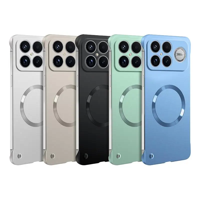Enhanced Borderless Metallic Paint Magnetic Phone Case - Thin, Magsafe-Compatible