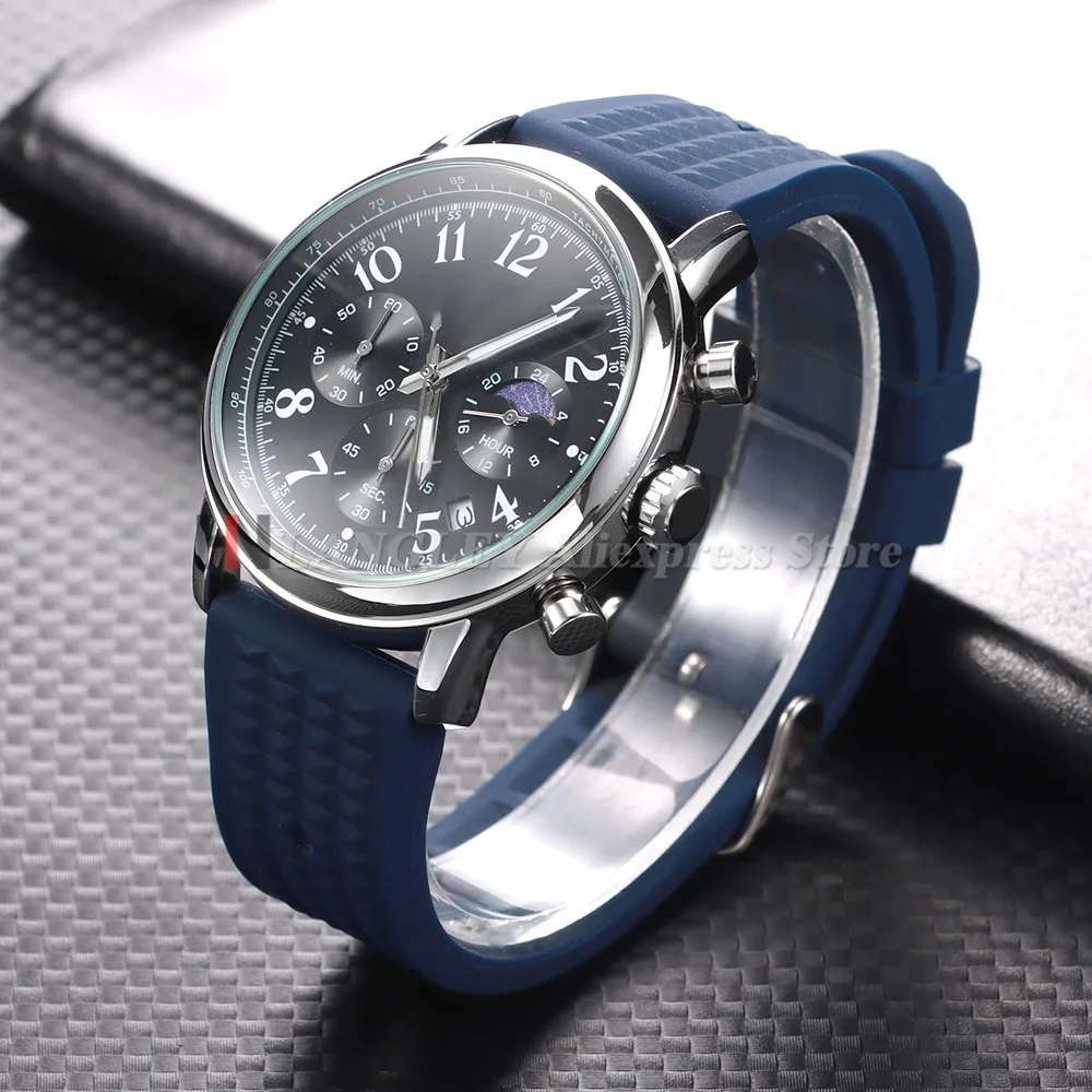 Premium Rubber Waffle Watchband - Universal Soft Silicone Strap Replacement, 20mm/22mm