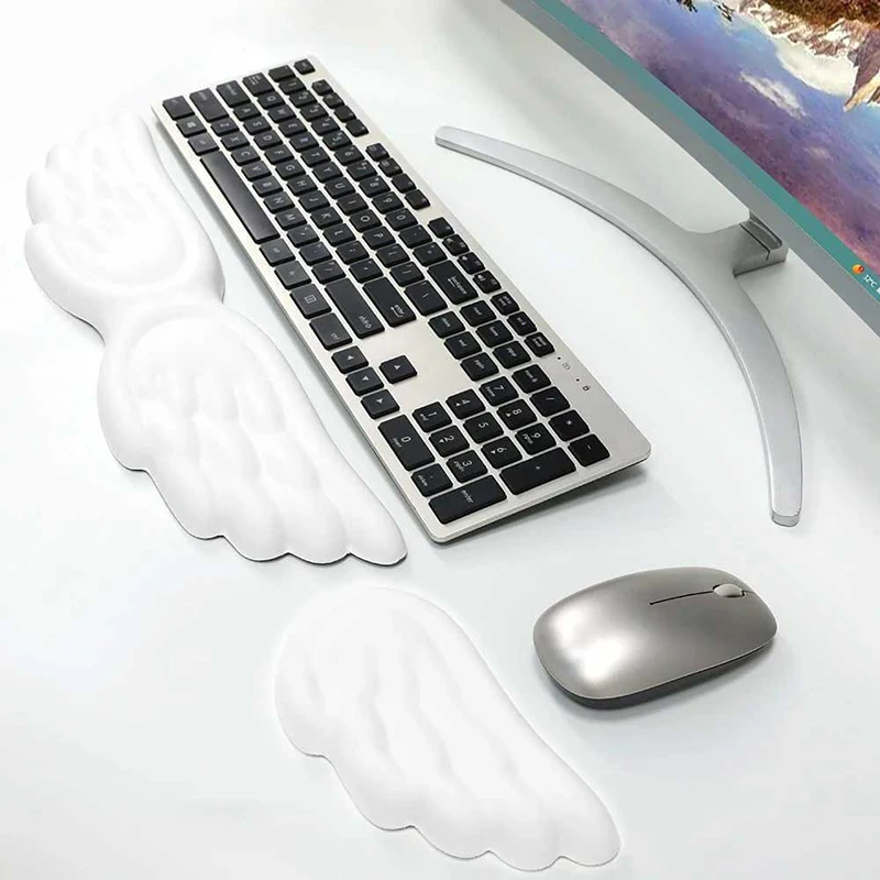 Ergonomic Memory Foam Wrist Rest Pad for Typing and Gaming