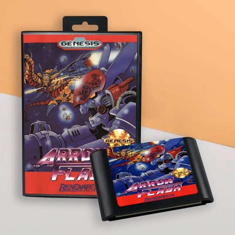 【当時品・美品】ARROW FLASH　アローフラッシュ　メガドライブ ソフト 当時品・美品】ARROW FLASH アローフラッシュ メガドライブ