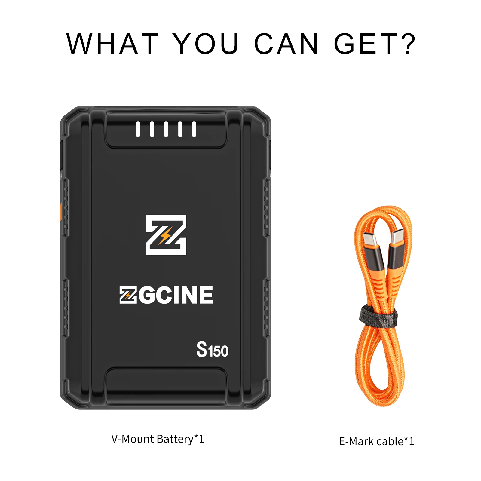 Description Picture 6 of itemZGCINE ZG-S200 199.8Wh V Mount Battery 14.8V V Lock V Shape Rechargeable Li-ion Battery PD Fast Charging For camera DSLR