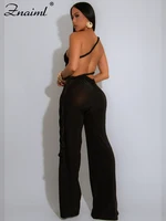 Znaiml Sexy Night Club Strapless One Pieces Rompers Woman Summer Birthday Party Evening Sexy Halter Backless Yellow Jumpsuits - Image 4