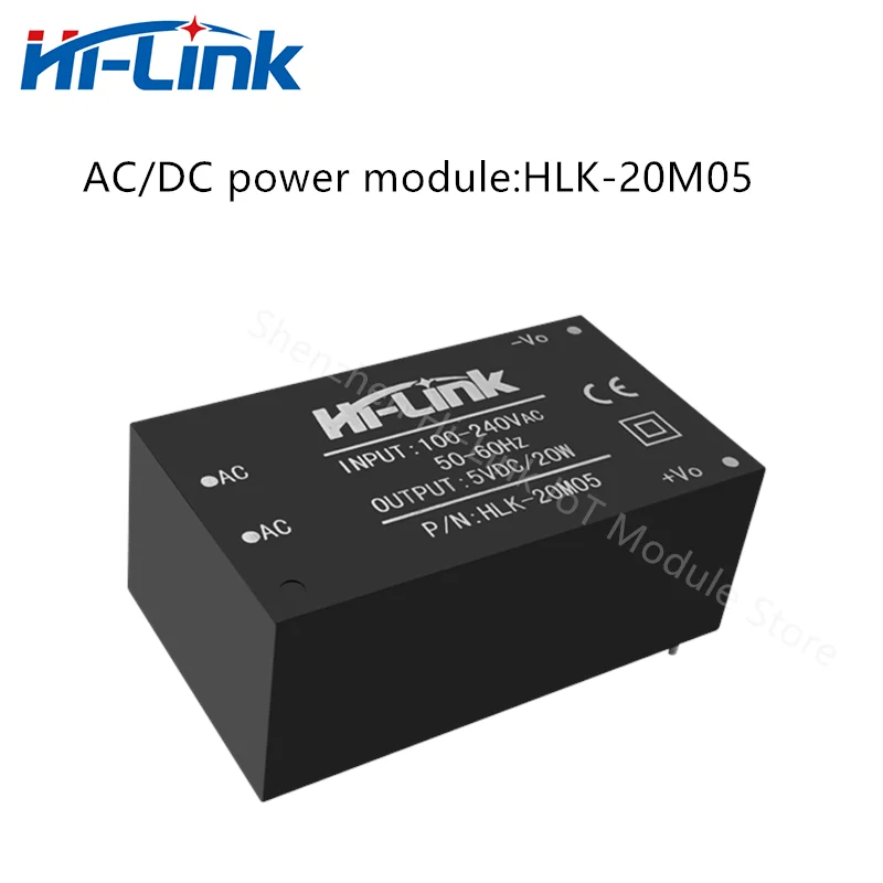 Hi-Link AC DC Circuit Converter HLK-20M05 220V To 5V 20W Output Mini Adjustable Supply Power Module Household Intelligent Power Supply Switching Power Supply